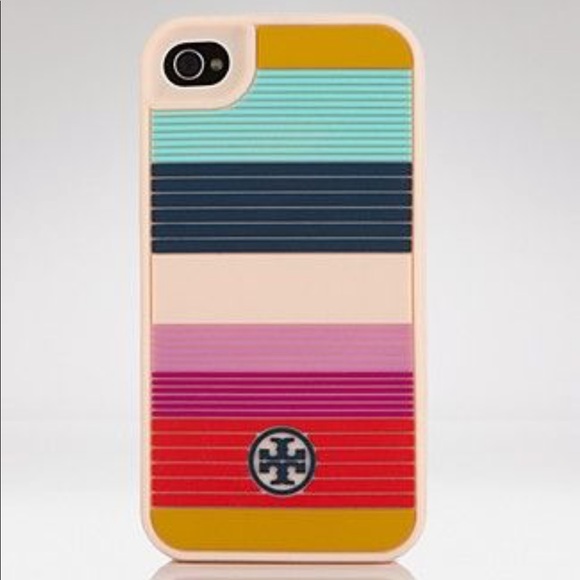 Tory Burch Accessories - Tory Burch striped silicone phone case
